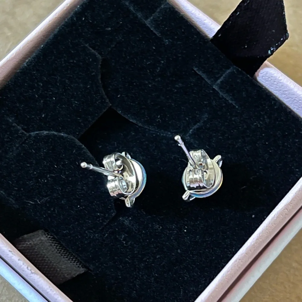 Pura Vida Saturn Metallic Blue Stud Earrings - Picture 3 of 4